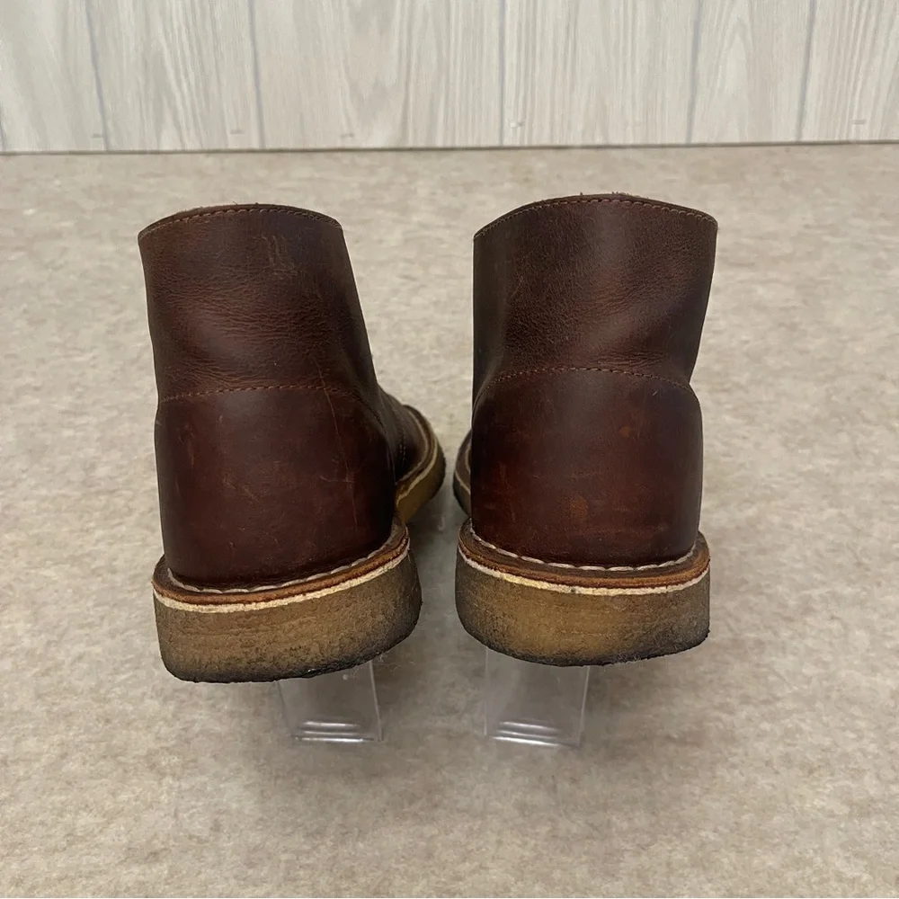Clarks Originals Desert Brown Beeswax Leather Lace Up Chukka Boot Mens Size 9.5